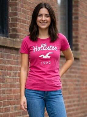 Hollister Pink Vintage Women's T Shirt